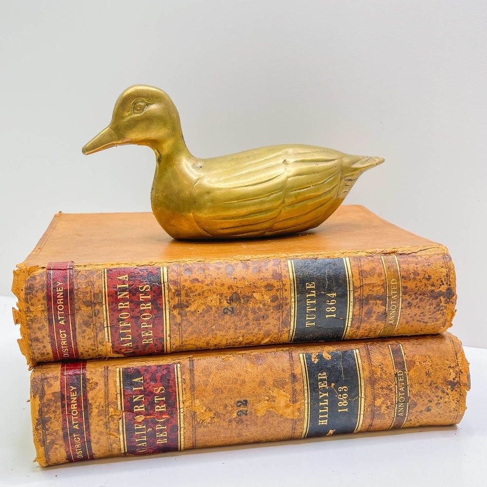 1960s Brass Duck Form MCM Decorative Sculpture
